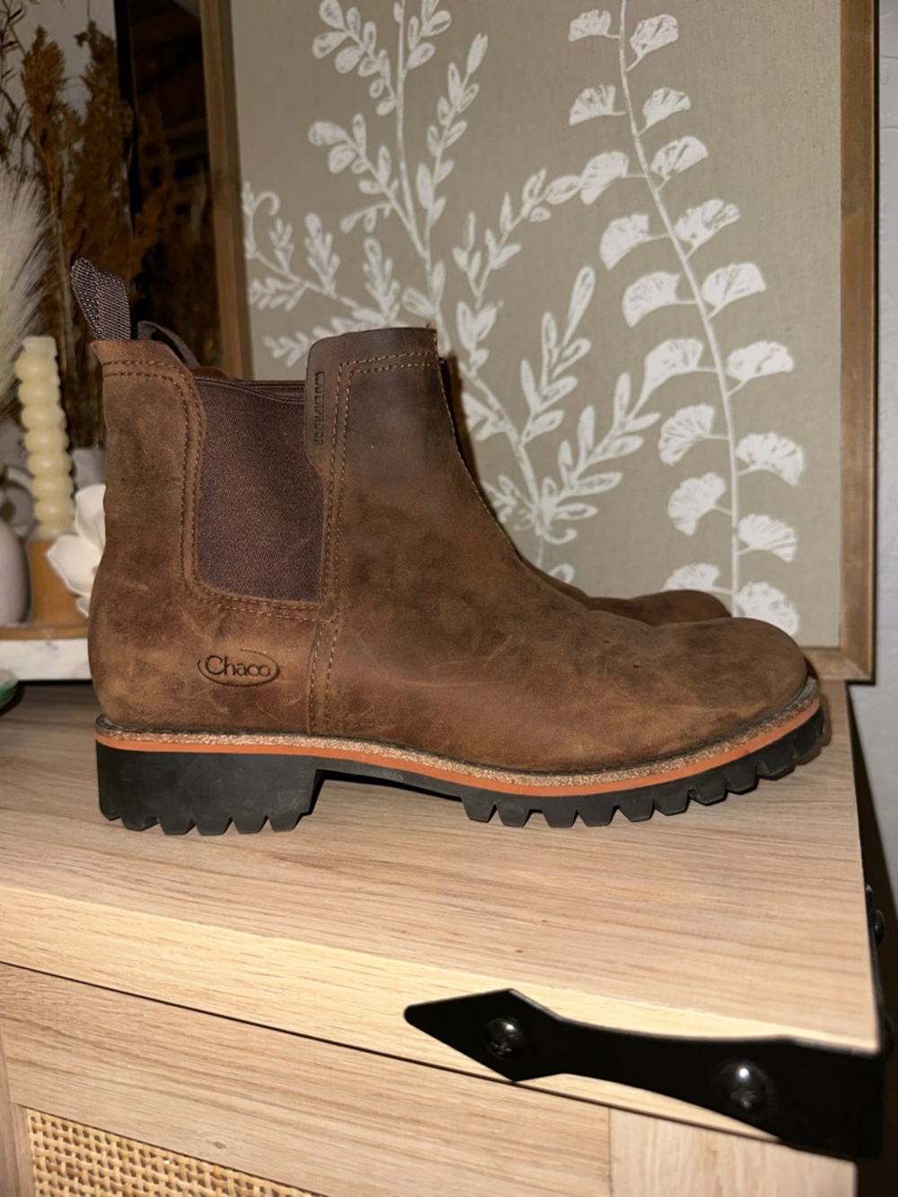 Chaco Brown Suede Chelsea Booties